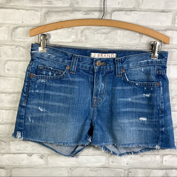 J Brand Women's Libra Blue Denim Cutoff Shorts Size 26 - Picture 3 of 17